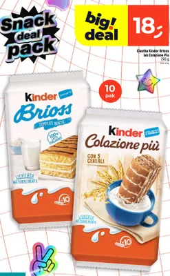 Ciastka Kinder Brioss 10-pak promocja w Dealz