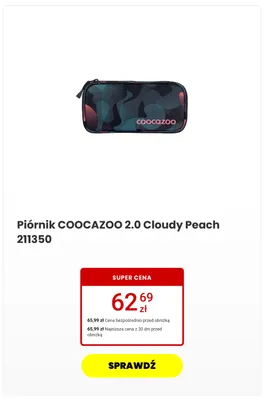 Piórnik COOCAZOO 2,0 Cloudy Peach promocja w Media Expert