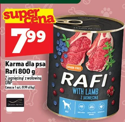 Karma dla psa Rafi promocja w TOPAZ