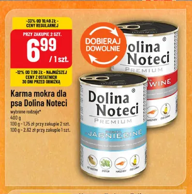 Karma mokra dla psa Dolina Noteci Premium bogata w jagnięcinę promocja w POLOmarket