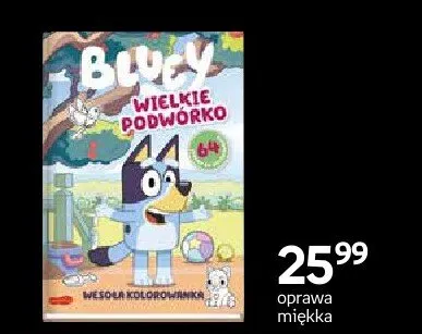 Książka Bluey Wielkie podwórko Wesoła kolorowanka oprawa miękka promocja w Dzień Dziecka