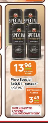 Piwo Specjal 4-pak promocja w Społem Częstochowa