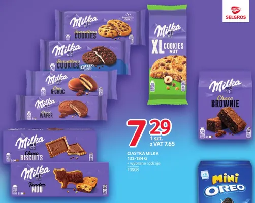 Ciastka Milka Sensations Cookies promocja w Selgros