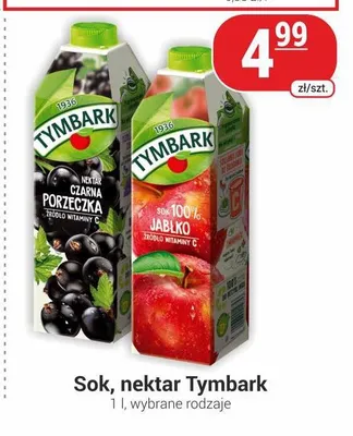 Sok 100% jabłko Tymbark promocja w Delikatesy Sezam
