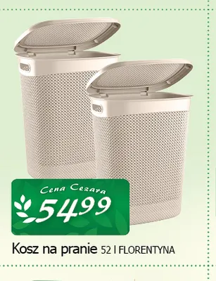 Kosz na pranie 52 l Florentyna promocja w CEZAR Delikatesy