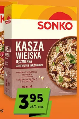 Kasza jęczmienna wiejska Sonko 4-pak promocja w Euro Sklep
