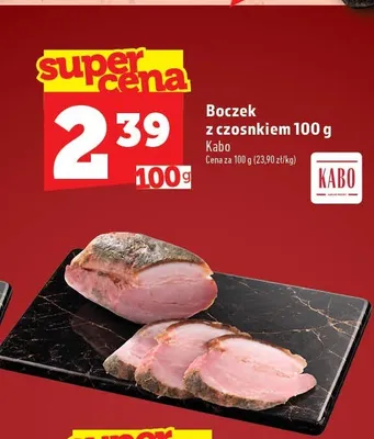 Boczek z czosnkiem Kabo promocja w TOPAZ