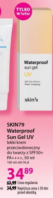 Lekki krem przeciwsłoneczny do twarzy z SPF50+ PA++++ Waterproof Sun Gel UV promocja w Hebe