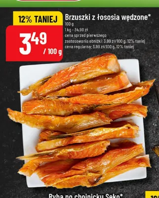 Brzuszki z łososia wędzone promocja w POLOmarket