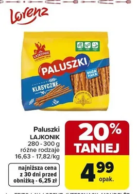 Paluszki klasyczne promocja w Carrefour