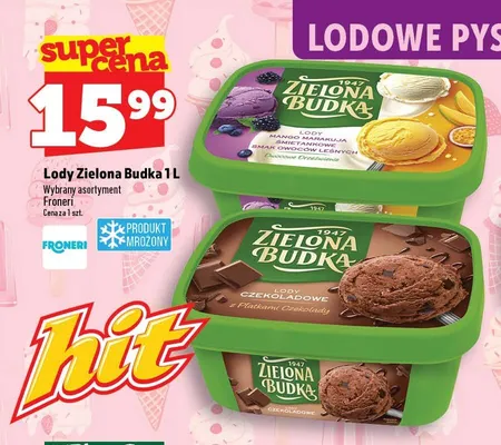 Lody Czekoladowe z Płatkami Czekolady Zielona Budka promocja w TOPAZ