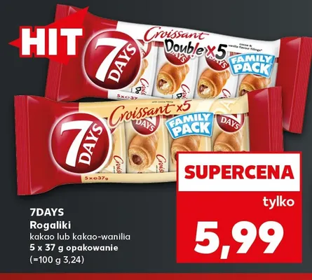 Rogaliki kakao 7Days 5-pak promocja w Kaufland