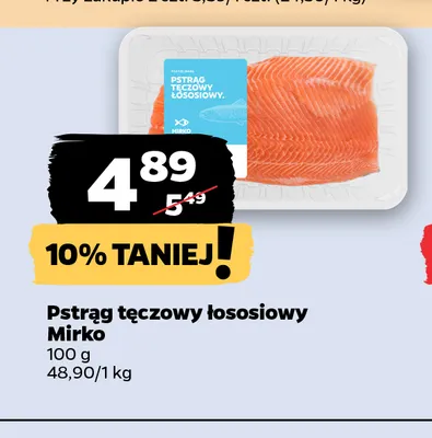 Pstrąg tęczowy łososiowy Mirko promocja w Netto