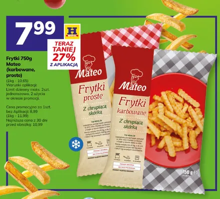 Frytki karbowane Mateo promocja w Hitpol