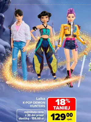 Lalka K-Pop Demon Hunters promocja w Carrefour