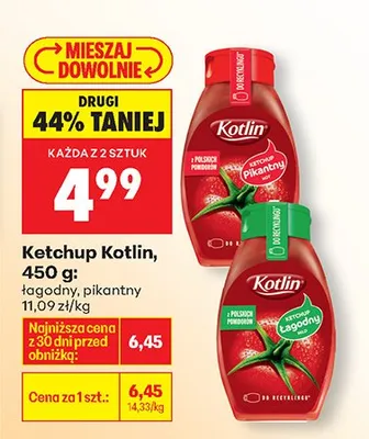 Ketchup łagodny promocja w Biedronka