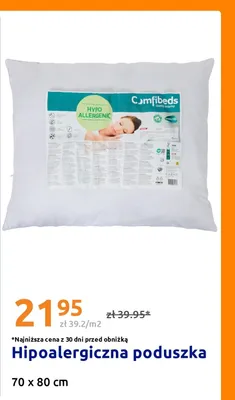 Hipoalergiczna poduszka Comfibeds 70x80 cm promocja w Action