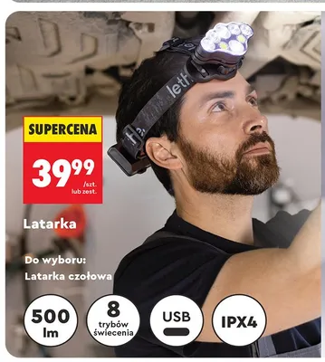 Latarka czołowa Lethe. promocja w Biedronka