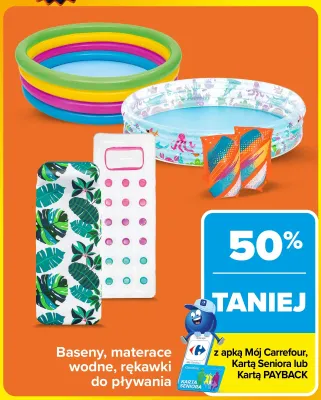 Basen dmuchany kolorowy promocja w Carrefour Market