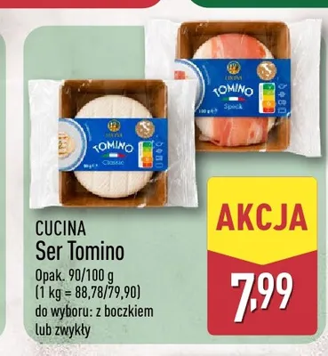 Ser Tomino zwykły CUCINA promocja w Aldi