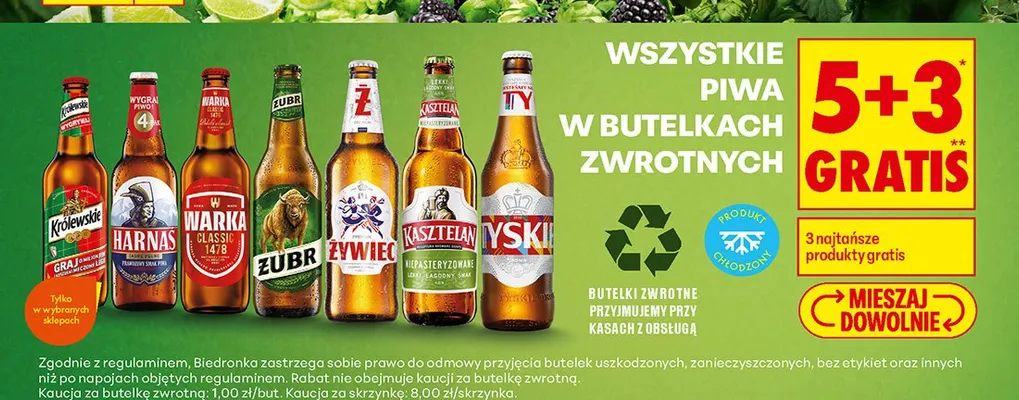 Piwo Warka promocja w Biedronka