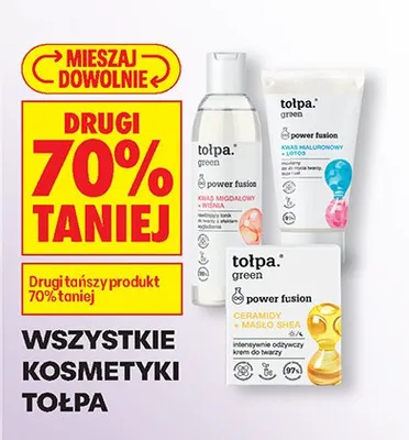 Kosmetyki - drugi 70% taniej promocja w Biedronka