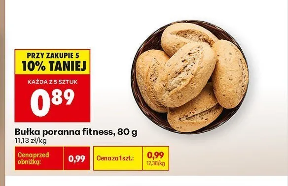 Bułka poranna promocja w Biedronka
