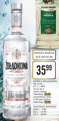 Wódka Żołądkowa de Luxe promocja w Dino