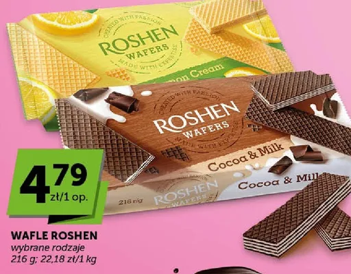 Wafle wybrane rodzaje promocja w Groszek