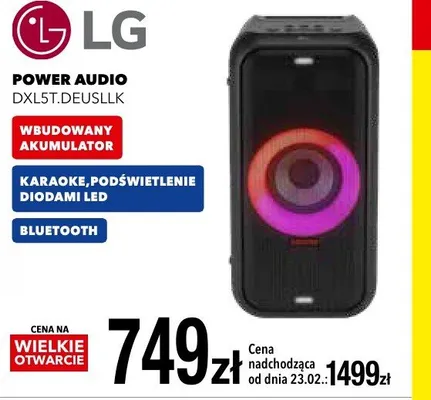 Power audio DXL5T DFUSL1K promocja w RTV EURO AGD