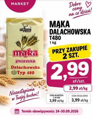 Mąka Dalachowska T480 promocja w emma MARKET