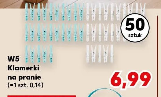 Klamerki na pranie W5 promocja w Kaufland