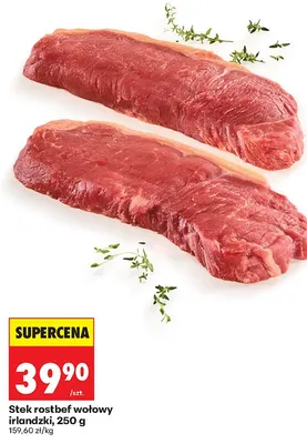 Stek rostbef wołowy irlandzki promocja w Biedronka