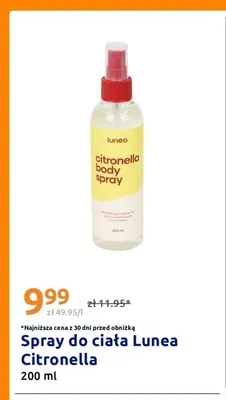 Spray do ciała Lunea Citronella promocja w Action