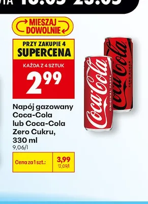 Napój gazowany Coca-Cola promocja w Biedronka