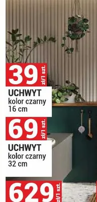 Uchwyt kolor czarny 32cm seria Merkado kolor kaszmir promocja w Merkury Market