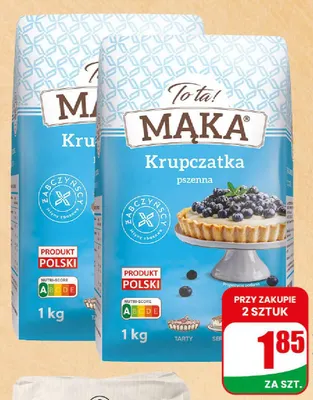 Mąka krupczatka To ta! promocja w Dino