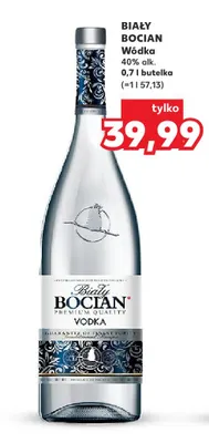 Wódka Biały Bocian 40% promocja w Kaufland