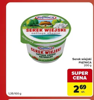 Serek wiejski naturalny Piątnica promocja w Carrefour Market