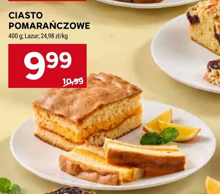 Ciasto pomarańczowe Lazur promocja w Stokrotka