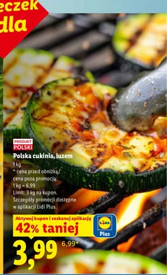 Cukinia polska luzem promocja w Lidl