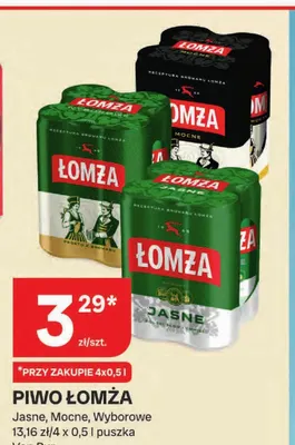 Piwo Łomża promocja w Chorten