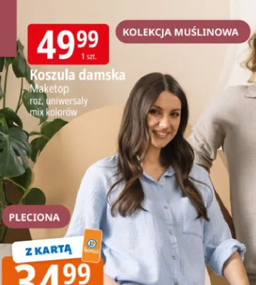 Koszula damska Maketop kolekcja muślinowa promocja w Leclerc