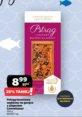 Pstrąg łososiowy wędzony na gorąco z pieprzem promocja w Netto