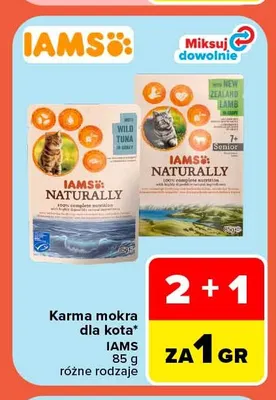 Karma mokra dla kota Iams promocja w Carrefour