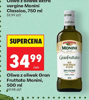 Oliwa z oliwek Gran Fruttato Monini promocja w Biedronka