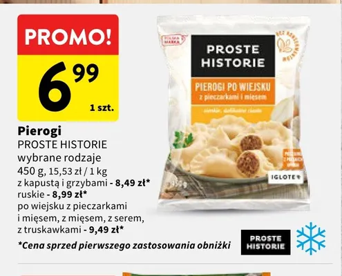 Pierogi ruskie Proste Historie promocja w Intermarche