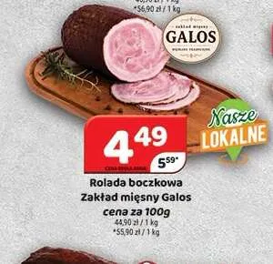 Rolada boczkowa Galos promocja w Delfin