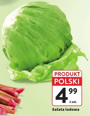 Sałata lodowa polska promocja w Intermarche