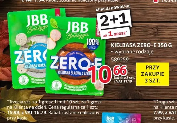 Kiełbasa Zero-E promocja w Selgros